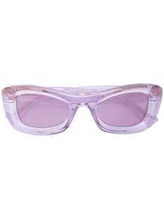 Bottega Veneta Eyewear солнцезащитные очки в прозрачной оправе