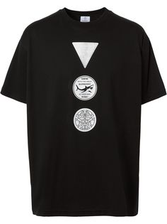 Burberry футболка с принтом