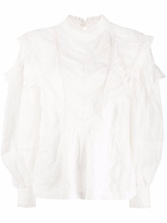 Isabel Marant Étoile блузка с длинными рукавами и оборками