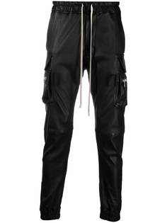 Rick Owens брюки карго из искусственной кожи