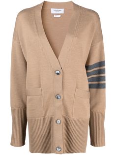 Thom Browne кардиган оверсайз с полосками 4-Bar
