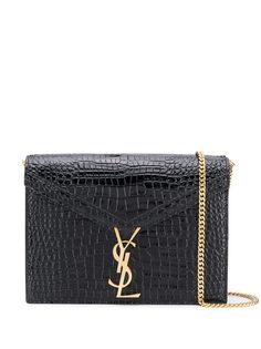 Saint Laurent сумка-конверт с монограммой