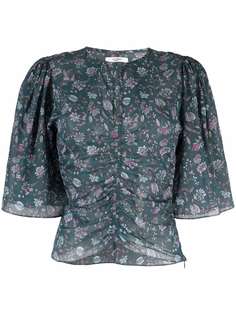 Isabel Marant Étoile присборенная блузка с цветочным принтом