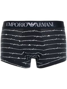Emporio Armani боксеры в полоску с логотипом