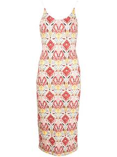 Alice+Olivia Delora fitted midi dress