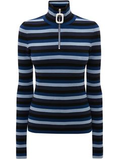 JW Anderson рубашка хенли в полоску