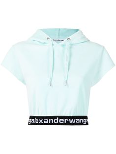 alexanderwang.t укороченное худи с логотипом