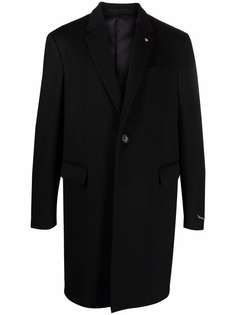 Versace однобортное пальто