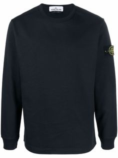 Stone Island толстовка с нашивкой-логотипом