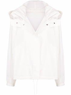 Jil Sander куртка с капюшоном и логотипом