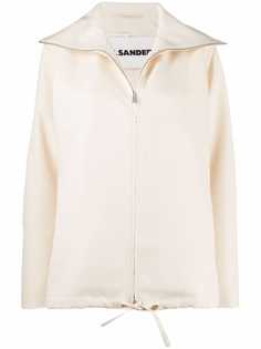 Jil Sander куртка на молнии с объемным воротником