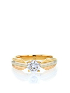 Cartier золотое кольцо Trinity с бриллиантами