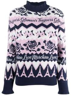 Love Moschino джемпер вязки интарсия