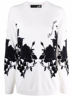 Love Moschino джемпер вязки интарсия с цветочным узором
