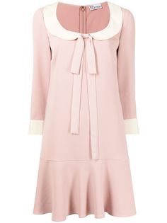 RED Valentino расклешенное платье с закругленным воротником