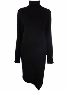 Jil Sander трикотажное платье асимметричного кроя
