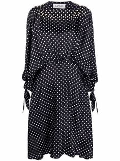 LANVIN платье в горох