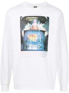 A BATHING APE® футболка Bape Invasion с длинными рукавами