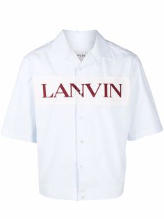 LANVIN рубашка с короткими рукавами и логотипом