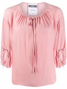 Moschino tie-front blouse