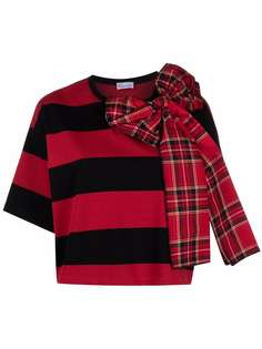 RED Valentino топ с короткими рукавами и бантом