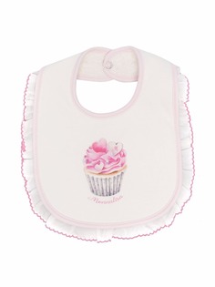 Monnalisa нагрудник с графичным принтом