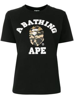 A BATHING APE® футболка с принтом Camo College