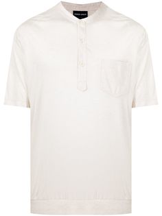 Giorgio Armani рубашка поло с короткими рукавами и накладным карманом