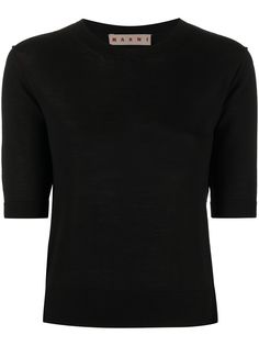 Marni трикотажный топ с круглым вырезом