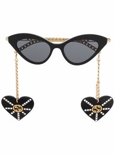 Gucci Eyewear солнцезащитные очки в оправе кошачий глаз