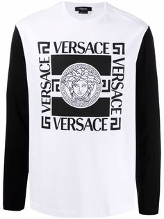 Versace футболка с логотипом Medusa