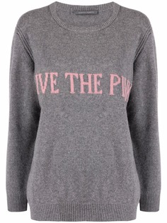 Alberta Ferretti intarsia-knit cashmere jumper