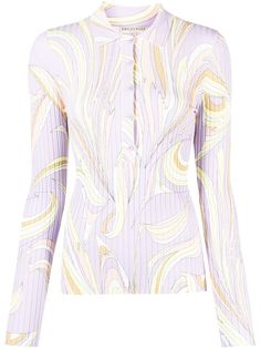 Emilio Pucci трикотажная рубашка поло с абстрактным принтом