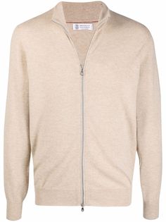 Brunello Cucinelli кашемировый кардиган на молнии