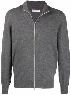 Brunello Cucinelli кашемировый кардиган на молнии