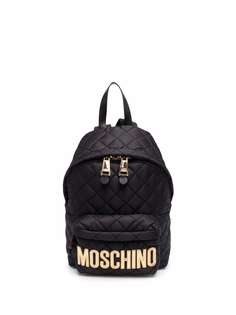 Moschino стеганый рюкзак с логотипом