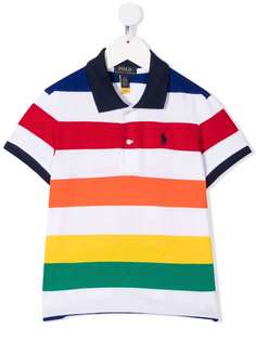 Ralph Lauren Kids рубашка поло Striped с вышитым логотипом