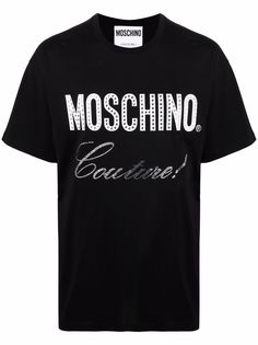 Moschino футболка с кристаллами