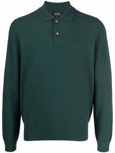 A.P.C. long-sleeved polo shirt