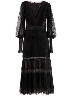Tadashi Shoji кружевное платье с V-образным вырезом