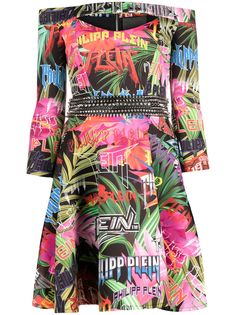 Philipp Plein платье Jungle Rock