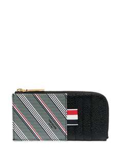 Thom Browne кошелек в полоску на молнии