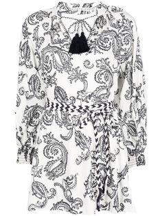 Alice+Olivia Lilian baroque-print dress