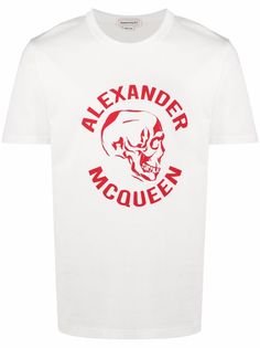 Alexander McQueen футболка с логотипом Skull