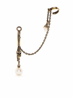 Alexander McQueen серьга-кафф с декором Skull