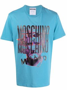Moschino glitch effect Artwork print T-shirt