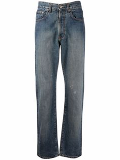 Dolce & Gabbana Pre-Owned широкие джинсы 1990-х годов с эффектом потертости
