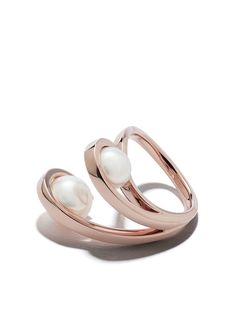 TASAKI кольцо Aurora из розового золота с жемчугом