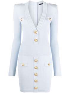 Balmain трикотажное платье мини