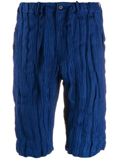 Issey Miyake Pre-Owned шорты бермуды с мятым эффектом